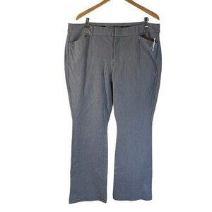 Old Navy NWT Pixie Flare High Rise Pants Plus Size 18 Light Gray Career Neutral